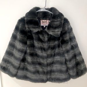 Juicy Couture Faux Fur Swing Jacket